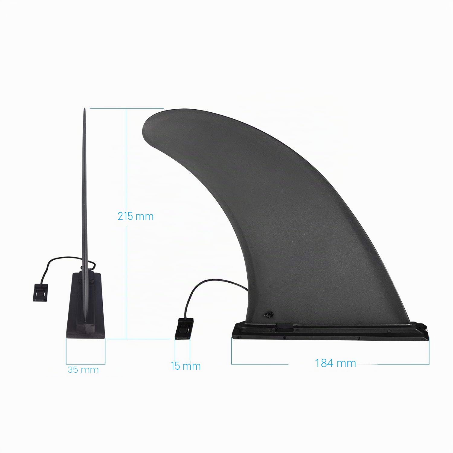 Universal Aleta de Tabla de Surf, Nylon Seguro Reforzado Quillas Surf, Accesorios Surf para Longboard, Paddle Board Inflable
