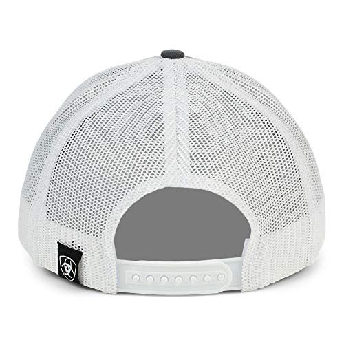 A300003206 Men`s Ariat Gray/White Shield Cap #TOP2