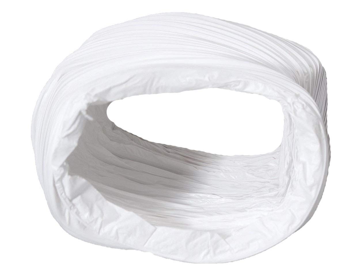 Naplesuk White 220Mm X 90Mm Megaduct Flat Channel Ducting Pvc Flexible Hose Length 500Mm