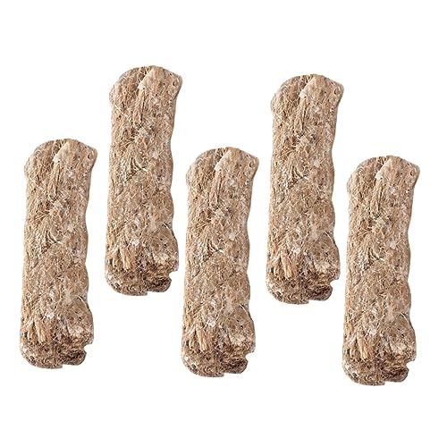 Gogogmee 5pcs Jute Rope Fire Starter for Camping Outdoor BBQ Emergency Easy Ignition Wick Cord Weather-Resistant Fire Starting Accessory