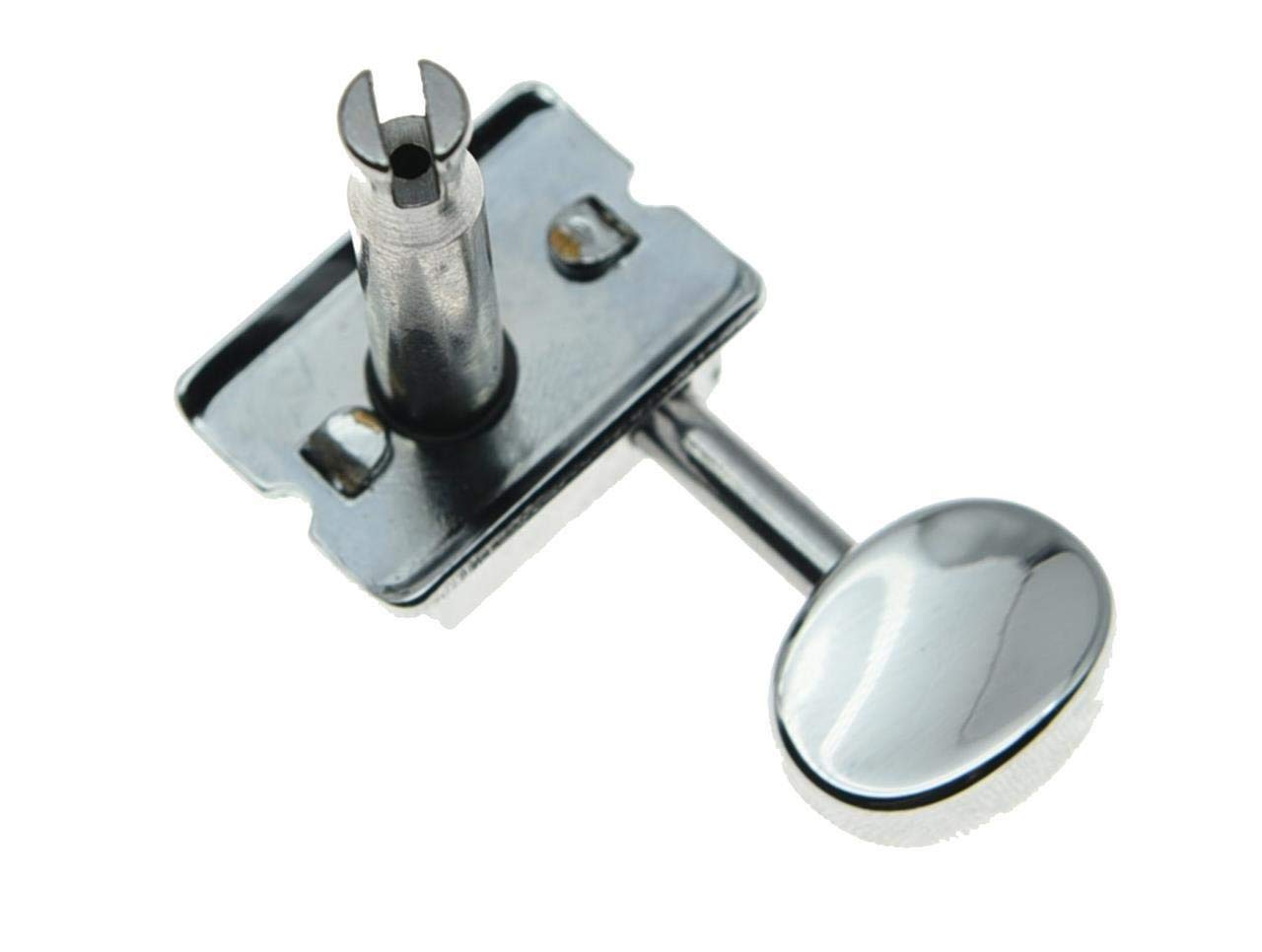 KAISH Chrome Lefty Vintage Guitar Tuning Keys Left Handed Tuners for Strat/Tele Korea Made - Image 4