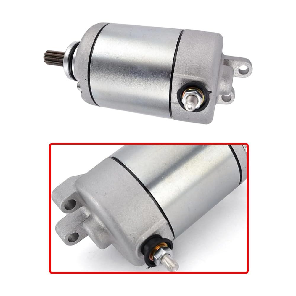 Riloer Repuesto de motor de arranque eléctrico, motor de arranque eléctrico de motocicleta de metal, piezas de motor de arranque automático compatible con Yamaha FZ6 XJ6F XJ6FA XJ6S XJ6SA XJ6N YZF,