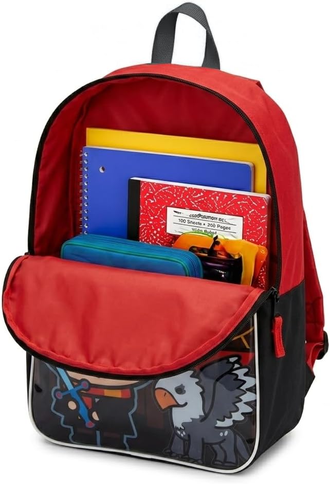 Harry Potter Backpack for Kids Bag BackPack with Zippered Front Pocket Travel Bag Back Pack - 15" image 3