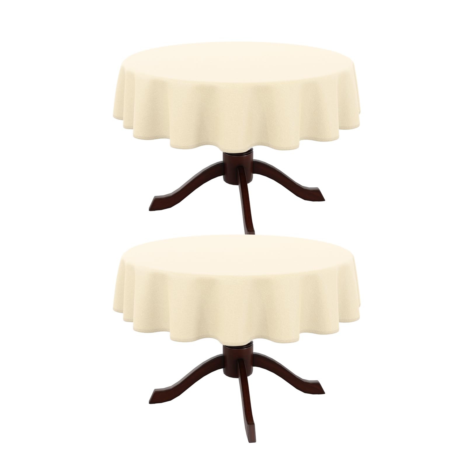 AUSSPVOCT Textured Round Tablecloth 60 Inch for Birthday Party Home Deco