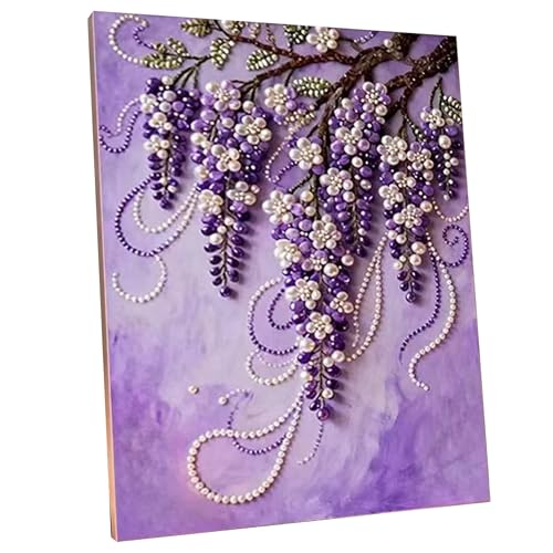 Kits d'art de perles pour adultes et loisirs créatifs de broderie mosaïque vigne
