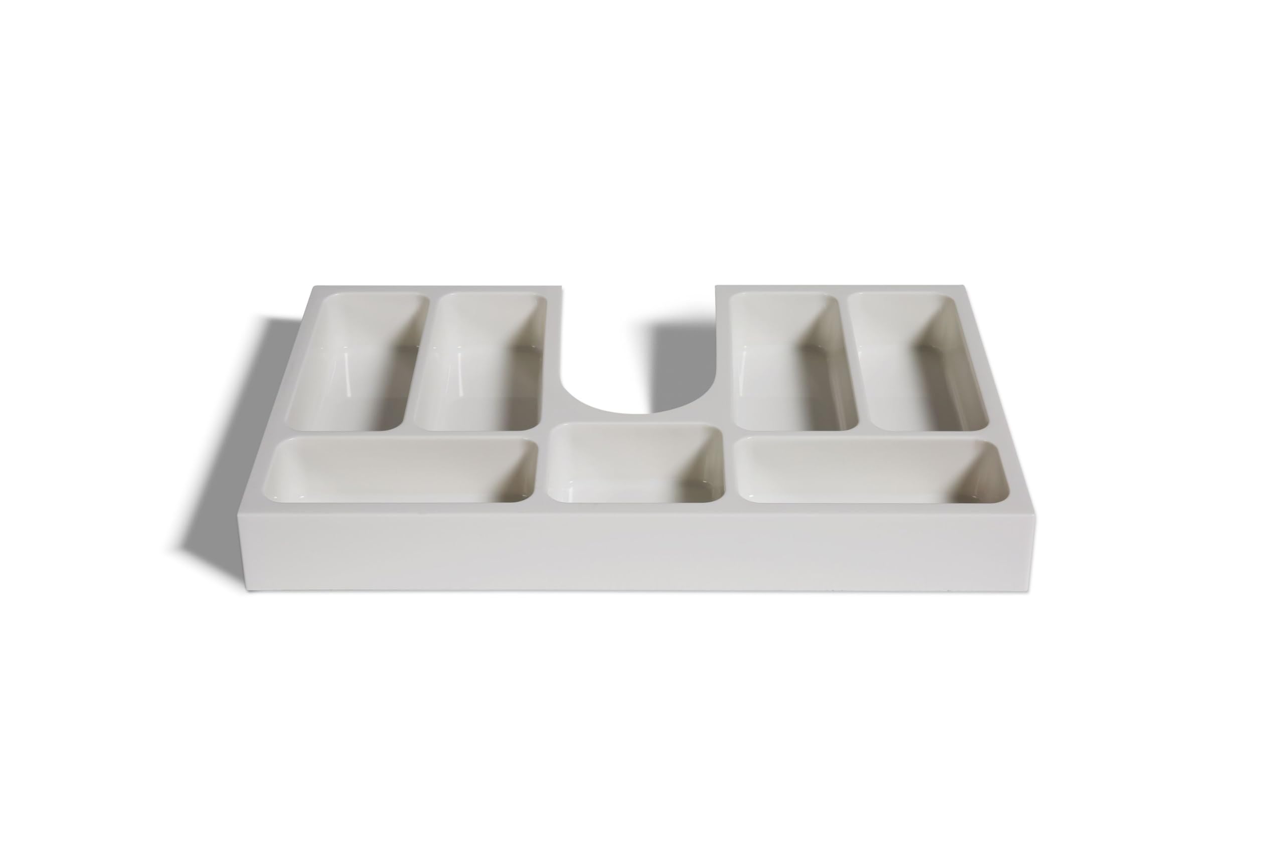 Insert de tiroir de salle de bain amovible pour meuble de vasque large de 70cm