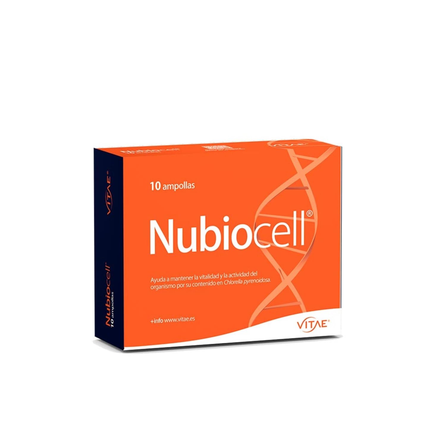 Vitae Nubiocell | Extracto líquido de Chlorella | Elevada Riqueza Nutricional | 10 ampollas bebibles