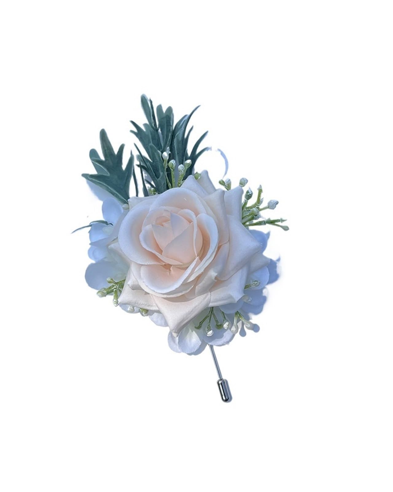 Fiori all'Occhiello Boutonniere Rosa for Uomo Sposo Classico Corsage Matrimonio Fiore Artificiale Decorazione Fiori di Seta