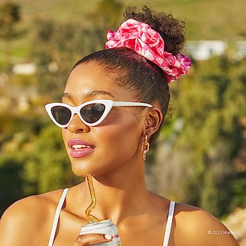 Barbie x Kitsch Satin Brunch Scrunchies - Softer Than Silk Hair Ties for Women & Girls | Stylish 2pc Set (Barbie Pink) - 7