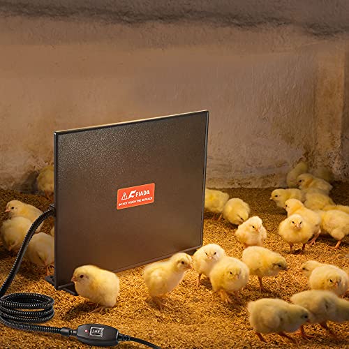 Fiada CU-U809 Chicken Coop Heaters, 100/200W Adjustable Wattage Ul Tested Radiant Heat Flat Panel Heater Chick Heating 2 Mounting Style Frostbite thumb #5