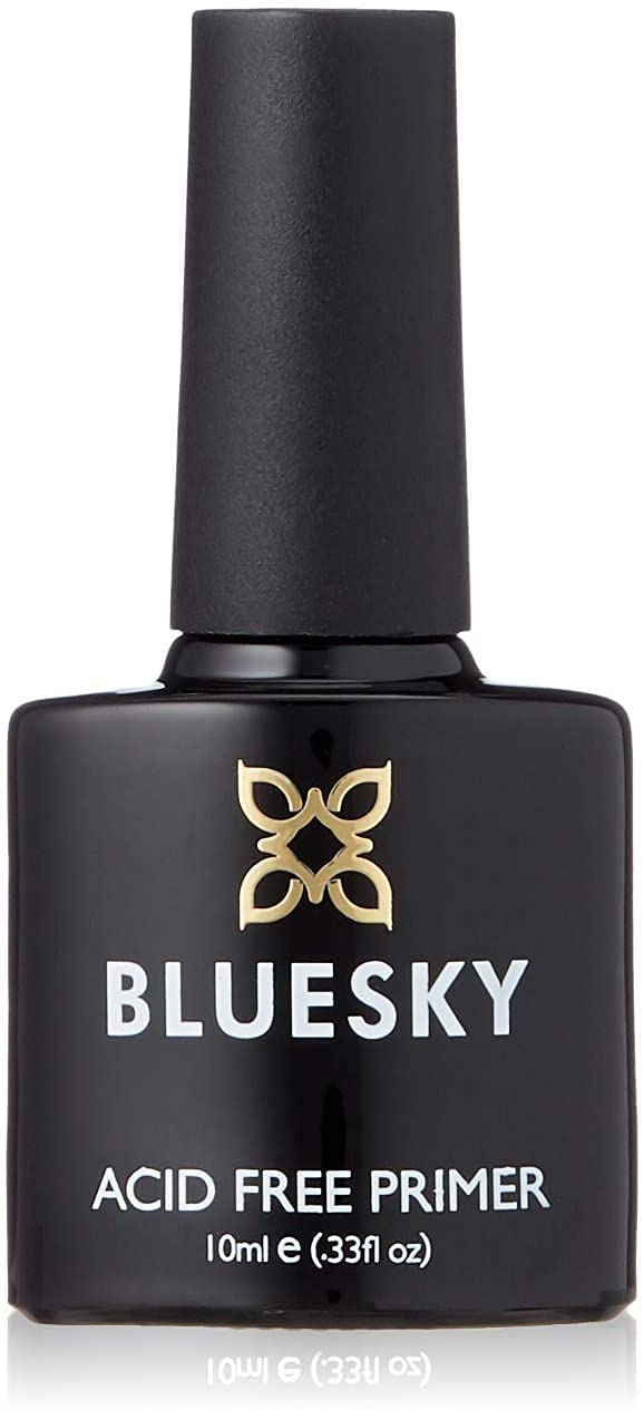Bluesky Nail Primer and Dehydrator for Gel Nails 10ml - Acid Free Nail Prep Bonder for Strong Adhesion - Prevents Gel Polish Lifting & Peeling - Professional Salon & Home Use