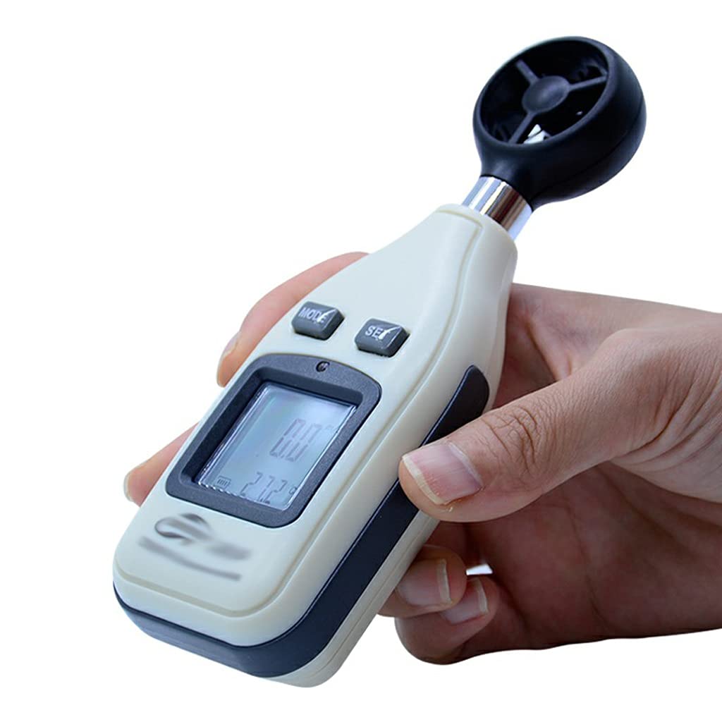 Digital Anemometer Wind Speed Meter with LCD Backlight Display Handheld Windmeter