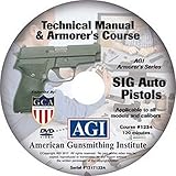 American Gunsmithing Institute Armorer's Course Video on DVD for SIG Auto Pistols - Technical Instructions for Disassembly, Cleaning, Reassembly and More