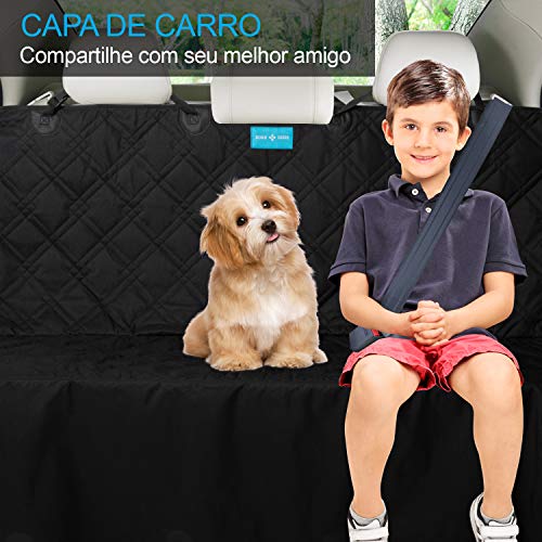 Kit Capa Pet Protetora de Banco Traseiro + Brinde Mordedor