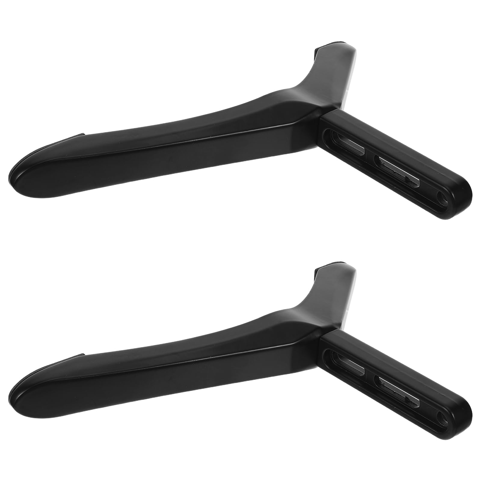 Supports TV universels en métal noir SOIMISS pour meuble bas