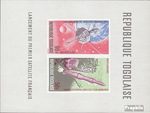 Prophila Collection Togo Block 27 (Completa Edizione) 1967 Studio di Outer Space (Francobolli per i Collezionisti) Spazio