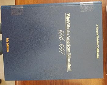 Hardcover Who's Who in American Education: 1996-1997 Book