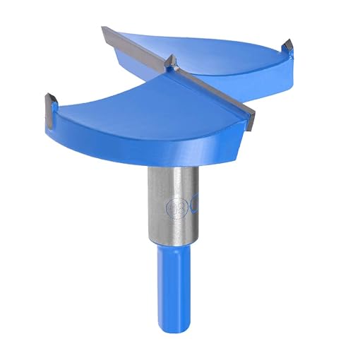 uxcell Forstner Brocas de carburo de tungsteno de 0.39 pulgadas, abridor de taladro de sierra de madera, perforador de bisagra para carpintería