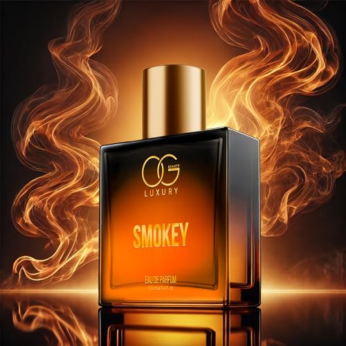 Image of OG BEAUTY Luxury Eau De Parfum Smokey | Long Lasting Fragrance with Whiskey, Oud, Vanilla | Elegant, Sophisticated, & Travel-Friendly Perfume for Man & Women | Ideal for Gifting | 100ml