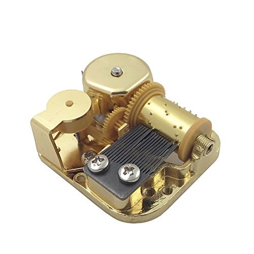 Helen Zora 18 Note Windup Gold Plating Clockwork Mechanism DIY Music Box Movement