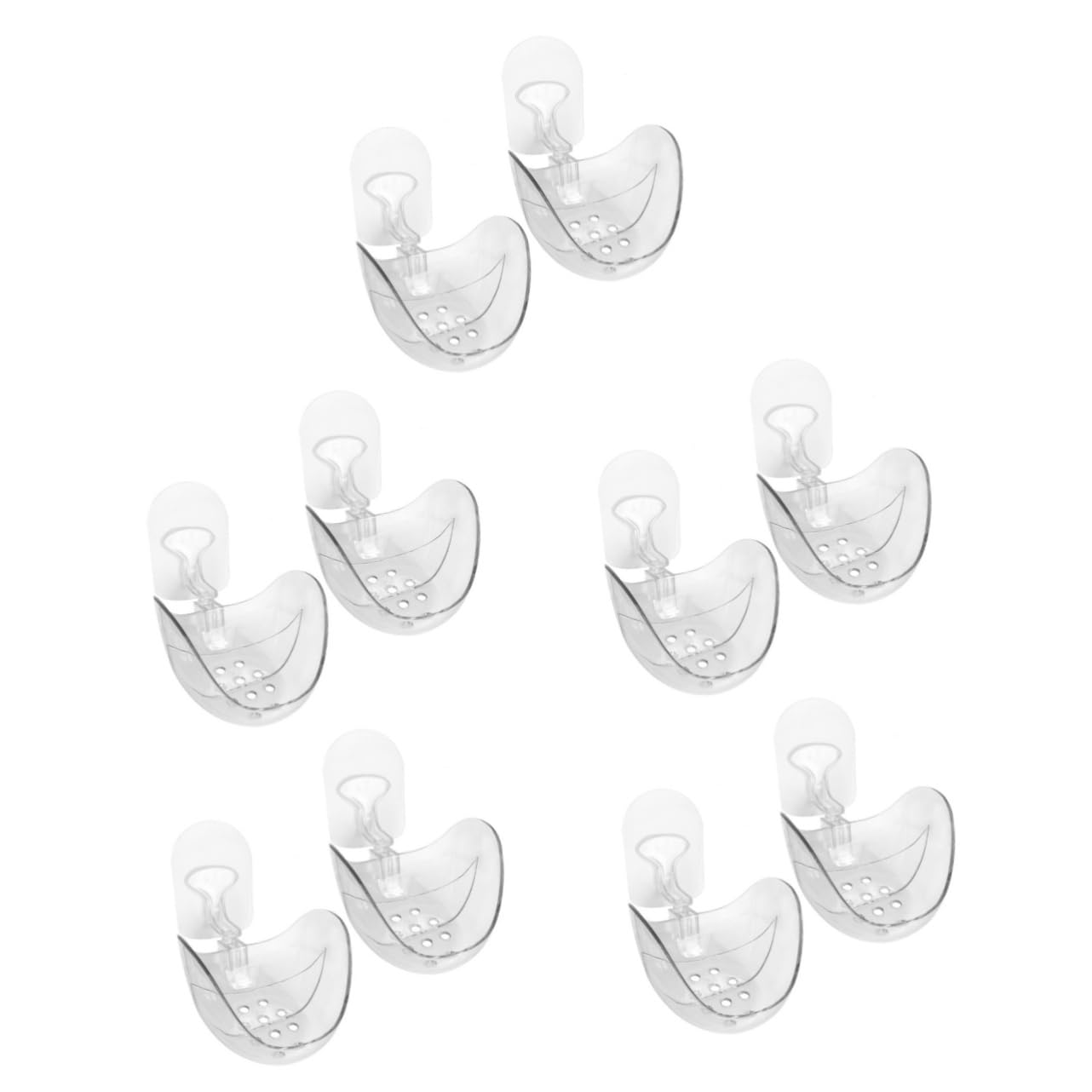 minkissy 10 Piezas Soporte Huevo Maquillaje Montado En La Pared Esponjas Maquillaje Soporte Esponja Polvo Maquillaje En Polvo Puff Decoración Escritorio Tablescape