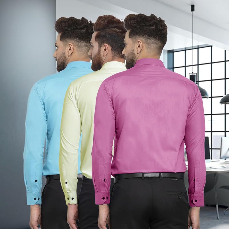 Image of Pinkmint Men Shirt, Cotton Blend, Regular Fit