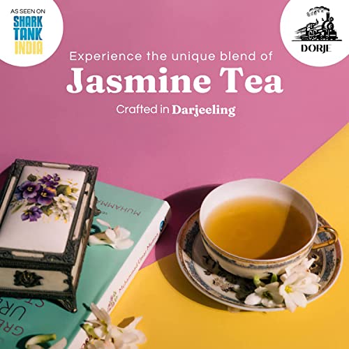 DORJE TEAS Jasmine Tea | Organic Darjeeling Tea | Promotes Good Sleep, Stress Relief | Improves Immunity | Soothing Tea for Relaxation | For Glowing Skin (Pack of 1, 100 gm) - Image 5
