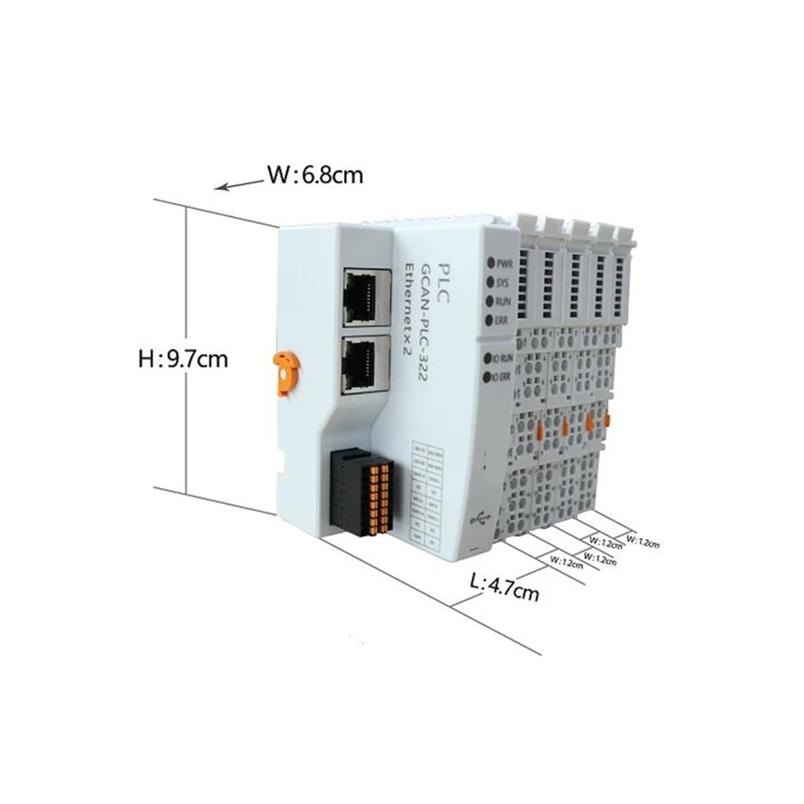 PLC Industrial Codesys/OpenPCS Automatización Controlador Lógico Programable PLC for Control Analógico de Lazo Cerrado(GCAN-PLC-322 Codesys)
