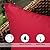 MIULEE Pack of 2 Decorative Outdoor Waterproof Pillow Covers Square Garden Cushion Sham Throw Pillowcase Shell for Spring Patio Tent Couch 18x18 Inch Red