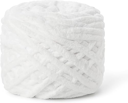 Vista 88 de Paquete de 3 hilos gruesos de felpilla de felpa de 3.53 onzas (49.2 yardas), hilo de terciopelo esponjoso para tejer y hacer ganchillo, hilos de 3