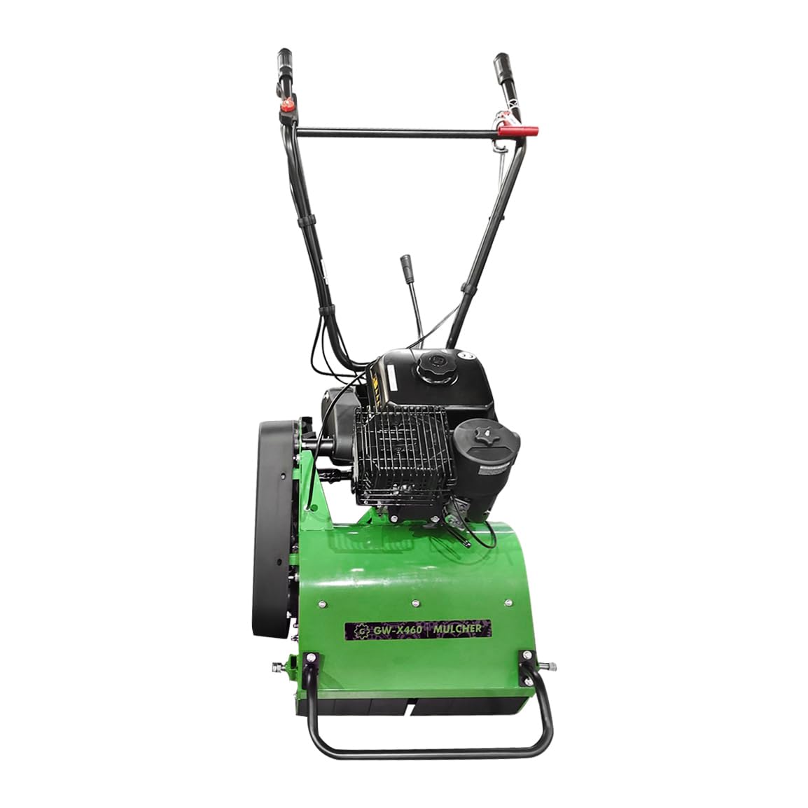 Grünwelt GW-X460 mulczer bijakowy z elektrycznym rozrusznikiem, mulczem, kosiarką do trawy, mulczerem łąkowym, kosiarka (bez przekładni i oleju silnikowego)