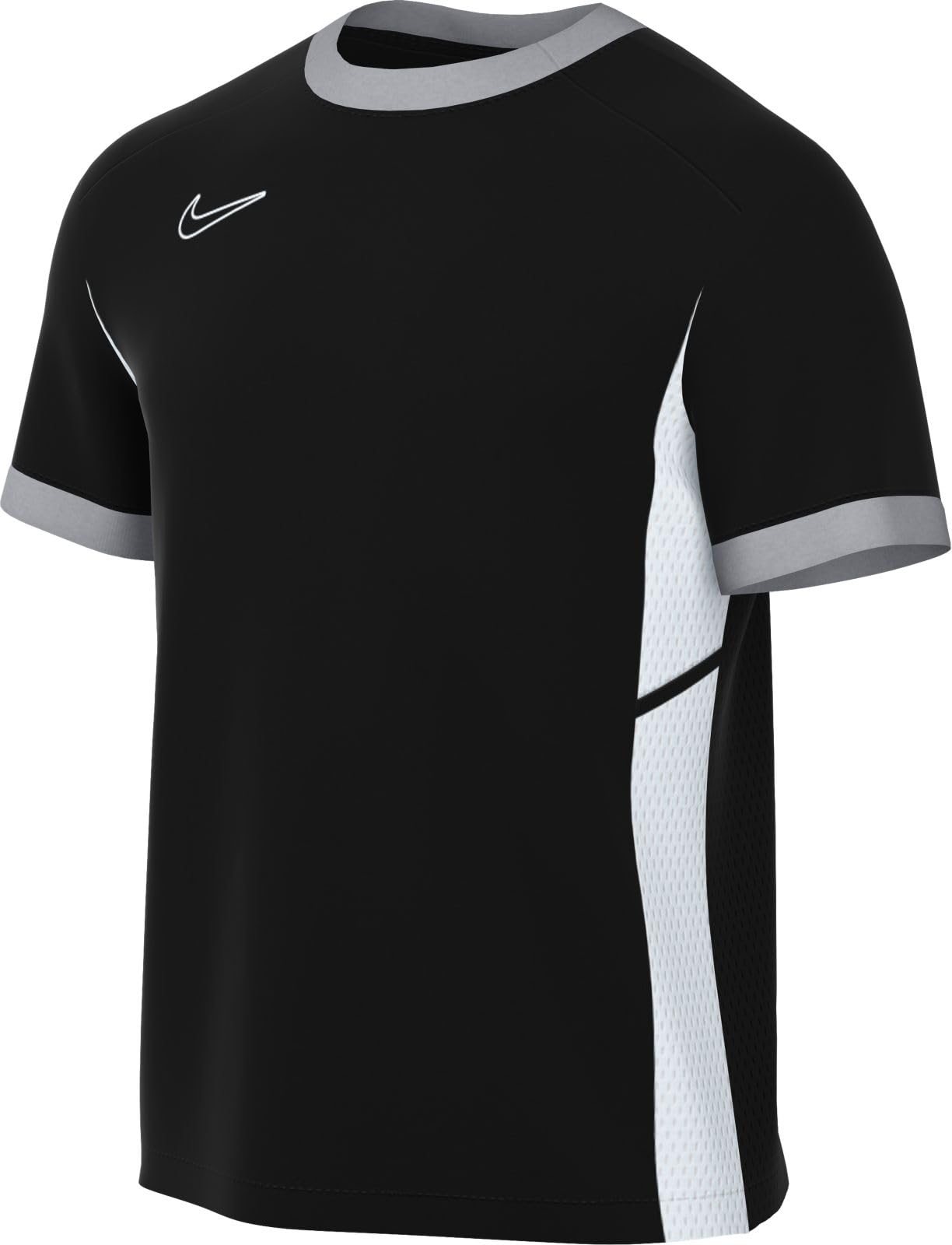 Nike Academy 25 Haut De Foot À Manches Courtes Dri-​Fit pour Homme, Black/​Wolf Grey/​White/​White, FZ9754-​010, L