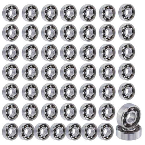 Image of Antrader 50Pcs 608 Steel Ball Bearing 8mm x 22mm x 7mm High Precision Rating Fidget Spinner Bearing