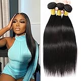 Brazilian Virgin Human Hair Straight Human Hair Bundles 3pcs/lot Virgin Human Hair 3 Bundles Natural Color (16 18 20 Inch）