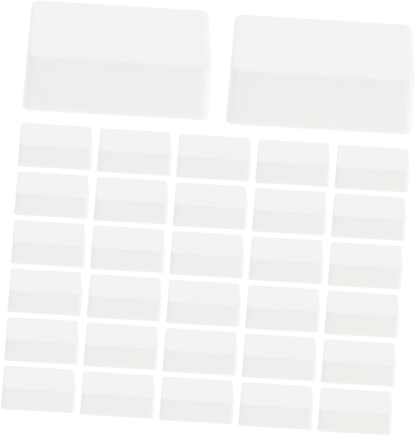 ORFOFE 40pcs Portable Plastic Watercolor Palette Tray for Artists and Students, Compact Empty Paint Mixing Box with Individualized Color Storage, for Studio and Travel Use