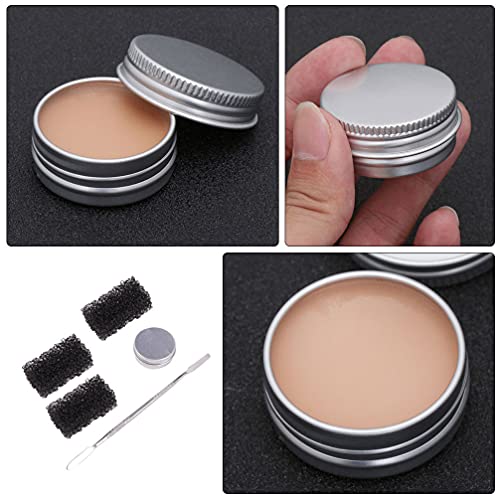 Beaupretty Kit de cera para cicatrizes, efeitos de Halloween, molde de ferimento falso, esponjas de
