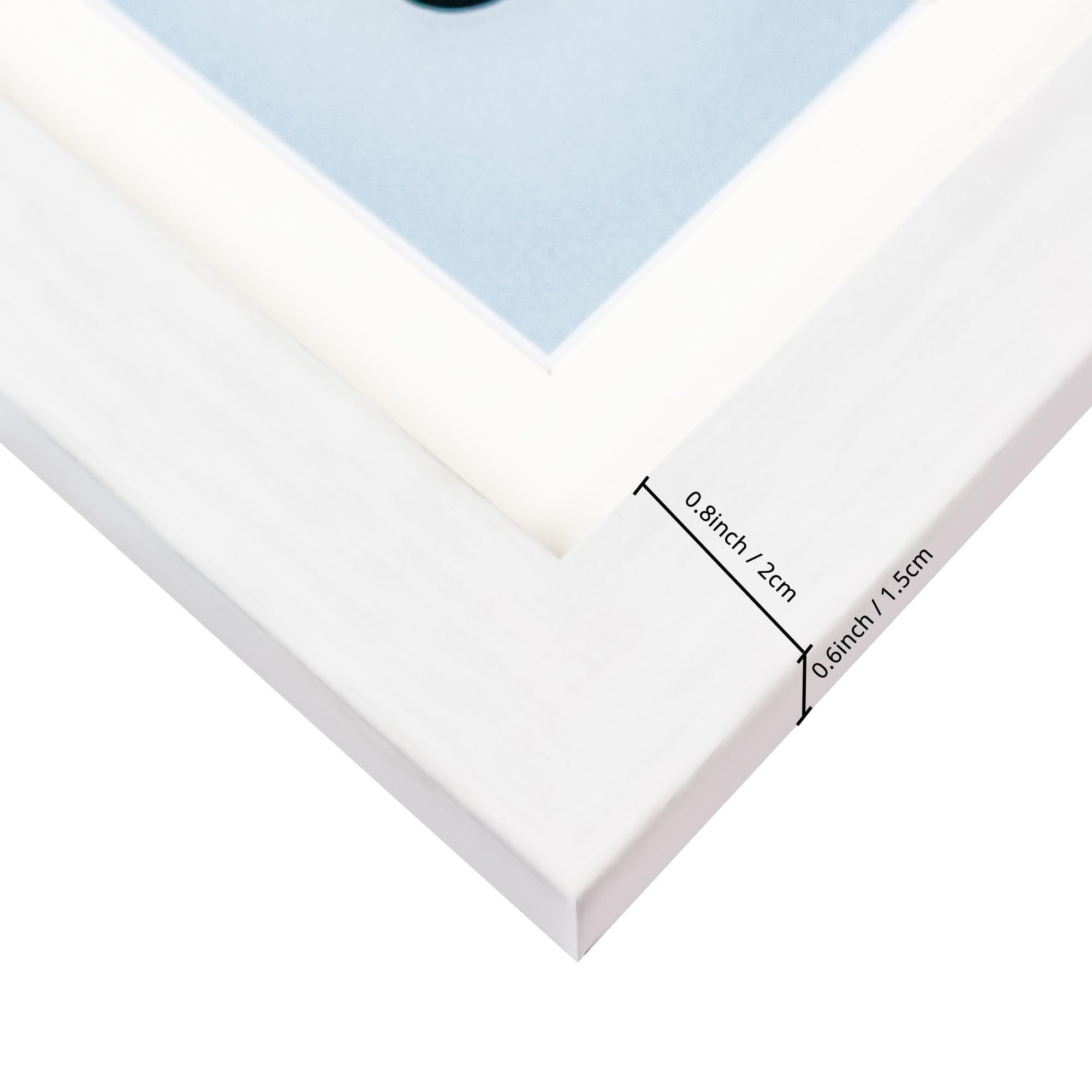 GMFrames Cadre photo de remise de diplôme K-12, cadres à encadrer, cadre blanc avec passe-partout, affiche une photo de 12,7 x 17,8 cm et douze photos de 6,35 x 8,89 cm