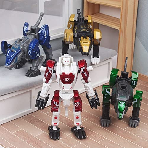 Hayul 4 Pcs Transforming Robot Toys, Assembled Action Figure, 4 In 1 Robot Model Toys, Birthday Gifts For Boys Age 4+ #TOP5