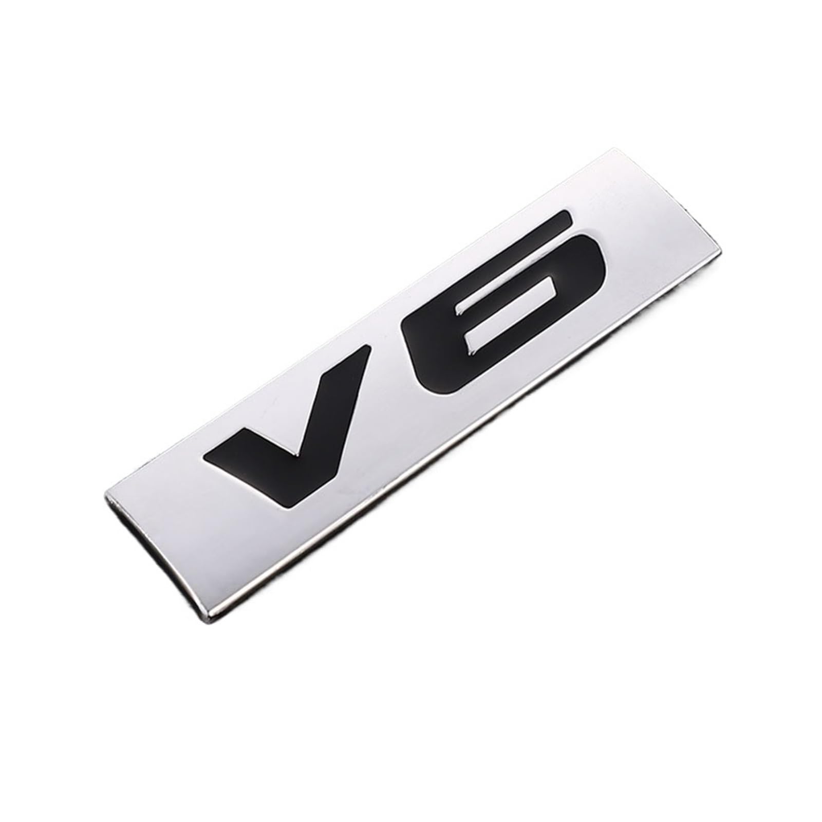 NBCNZCTSAS Metal Car Sticker V6 V8 Rear Emblem Badge Decals Tail Trunk Fit For Benz AMG For BMW For Mazda(For V6 Stickers-02)