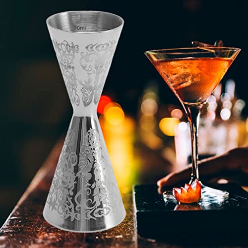Jiggers de Bartending, Bartending de Cabeça Dupla Mede Jigger Eficiente para Bar Em Casa