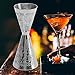 Gigicial Bartender shaker, doubles ended cocktail jig, all in one mixer measuring cup, household stainless steel measuring cup