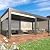 YOLENY Louvered Pergola and 6 Pull-Down Screens, 12x20FT All Aluminum Pergola with Adjustable Rainproof Roof, Outdoor Sun Shade Shelter for Patio, Weatherproof, Dark Gray