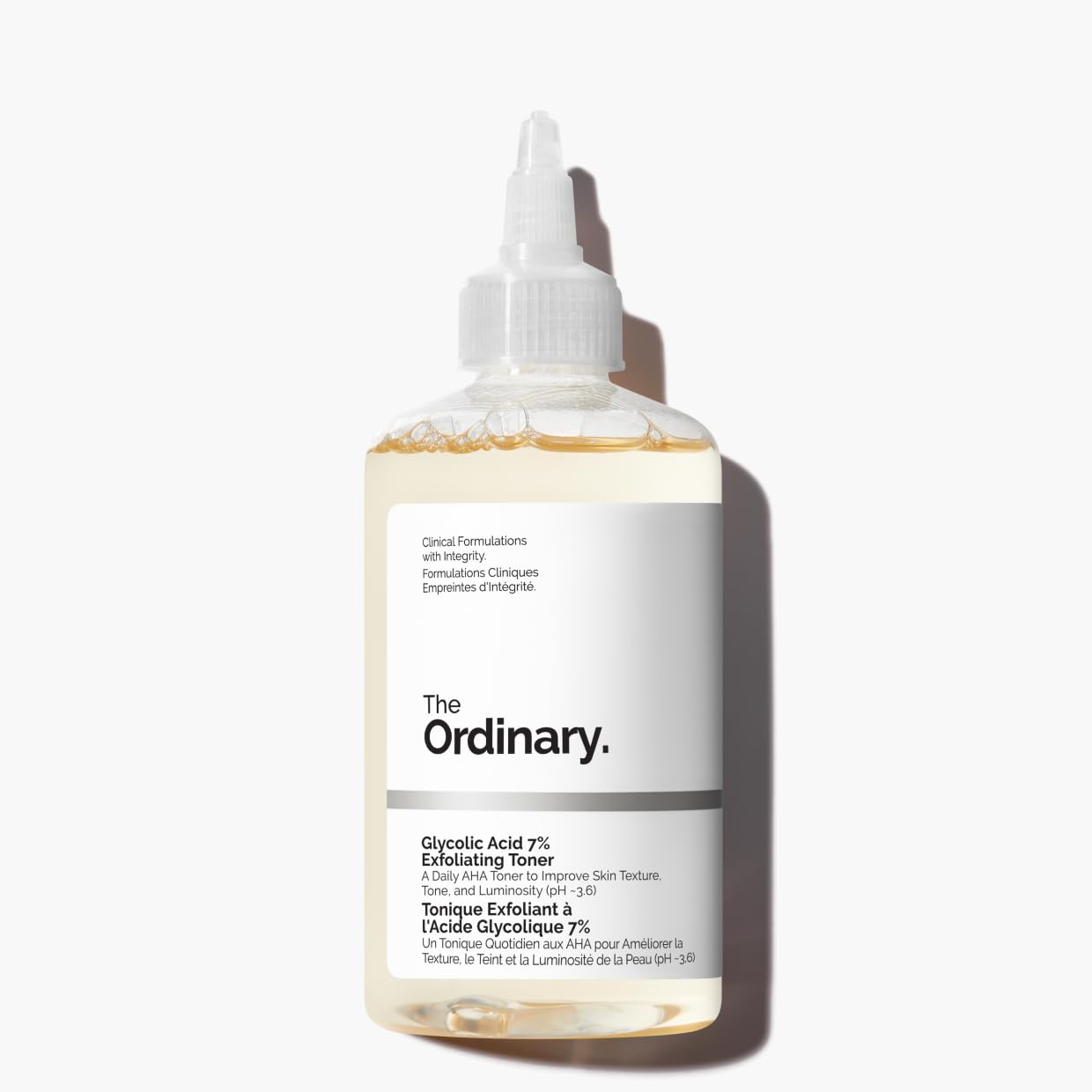 The Ordinary Glycolic Acid 7% Exfoliating Toner, Brightening and Smoothing Daily Toner for More Even-Looking Skin Tone, 240ml