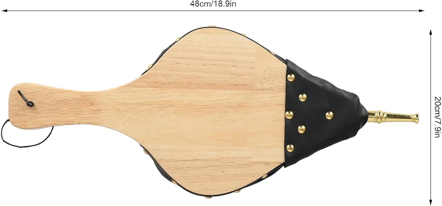 Wood Bellows Fire Fireplace Tools Bellows Blower Fireplace Bellows Casting Nozzle Manual Bellows Pump Durable Solid Wood for Outdoor Cooking Camping Barbecue Tools