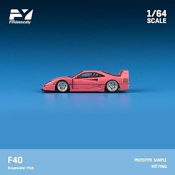F40 GTE 1995 ピンク　1/64 ミニカー Finclassically 1/64 フェラーリ F40 ローズウォーターピンク