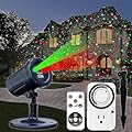 Christmas Projector Laser Lights Outdoor - Outlet Timer and Remote Included - 18 Patterns - Red and Green