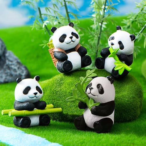 Image of FunBlast Panda Miniature Figurines - Decorative Showpiece, Gift for Him /Her, Diwali Deepwali New Year Home Decor, Bedroom, Living Room, Office, Table, Car Dashboard (Style-B)