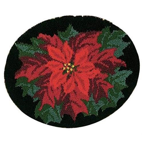 2 Sets Red Flower Latch Hook Kits for Adults Carpet Cushion Embroidery Craft|Crafts | Needlecrafts & Yarn | Rug Making | Latch Hooking-picture-32