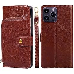 Cargador Inalambrico Motorola One Hyper Arseaiy Funda para Motorola Moto One Hyper Flip funda de piel sintética con cremallera bolsillo cartera funda con tarjetero Kickstand Shell