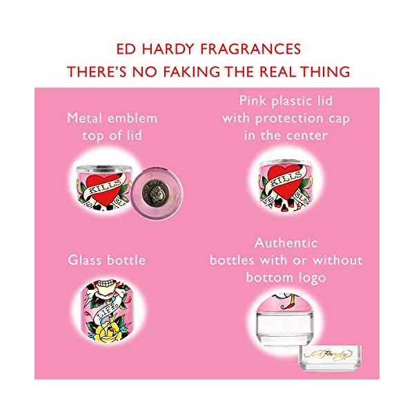 Ed Hardy Women's Perfume Fragrance by Christian Audigier, Eau De Parfum, 3.4 Fl Oz